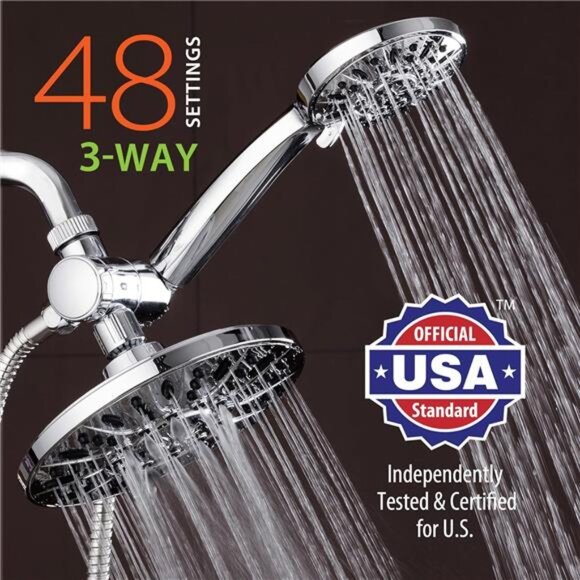 Premium High Pressure 3-Way Rainfall Combo - Picture 2 of 7